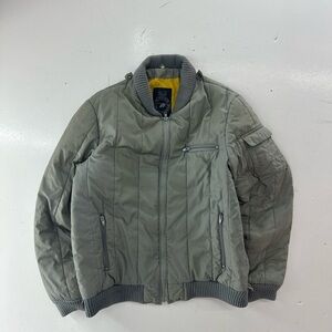 Vintage 70’s Sears Men's Gray Bomber Jacket